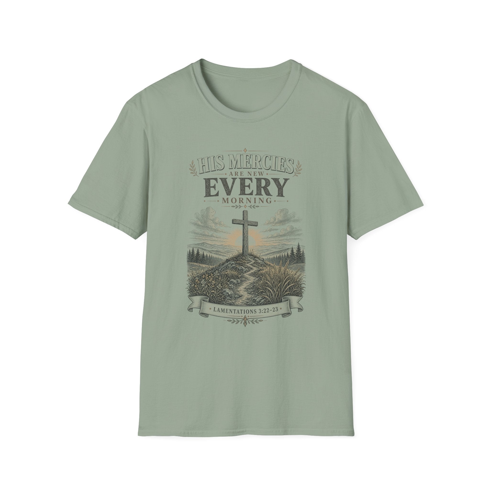 His Mercies Are New Every Morning T-Shirt — Inspirational Christian Tee