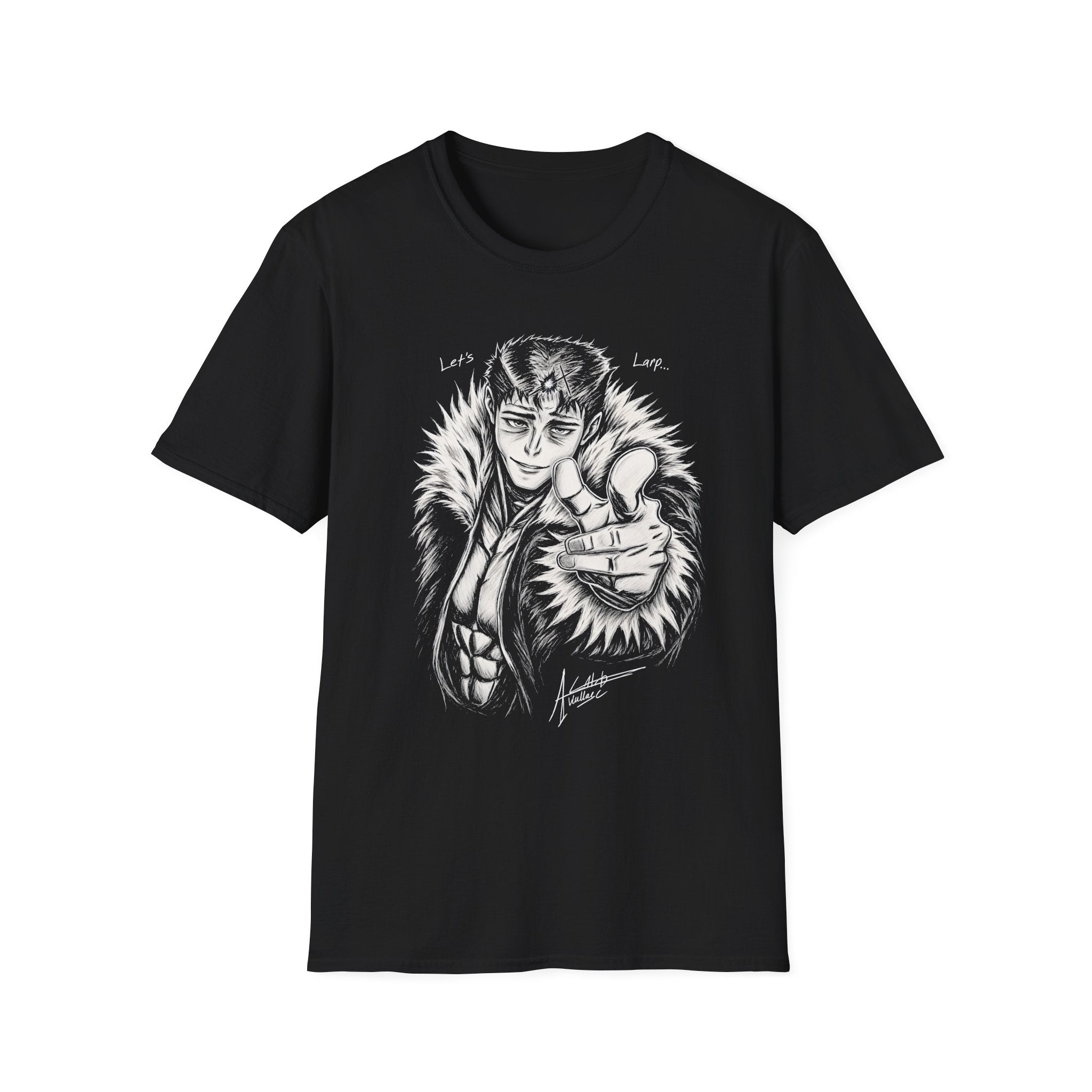 'Let's Larp' Anime Character T-Shirt - Creator Art