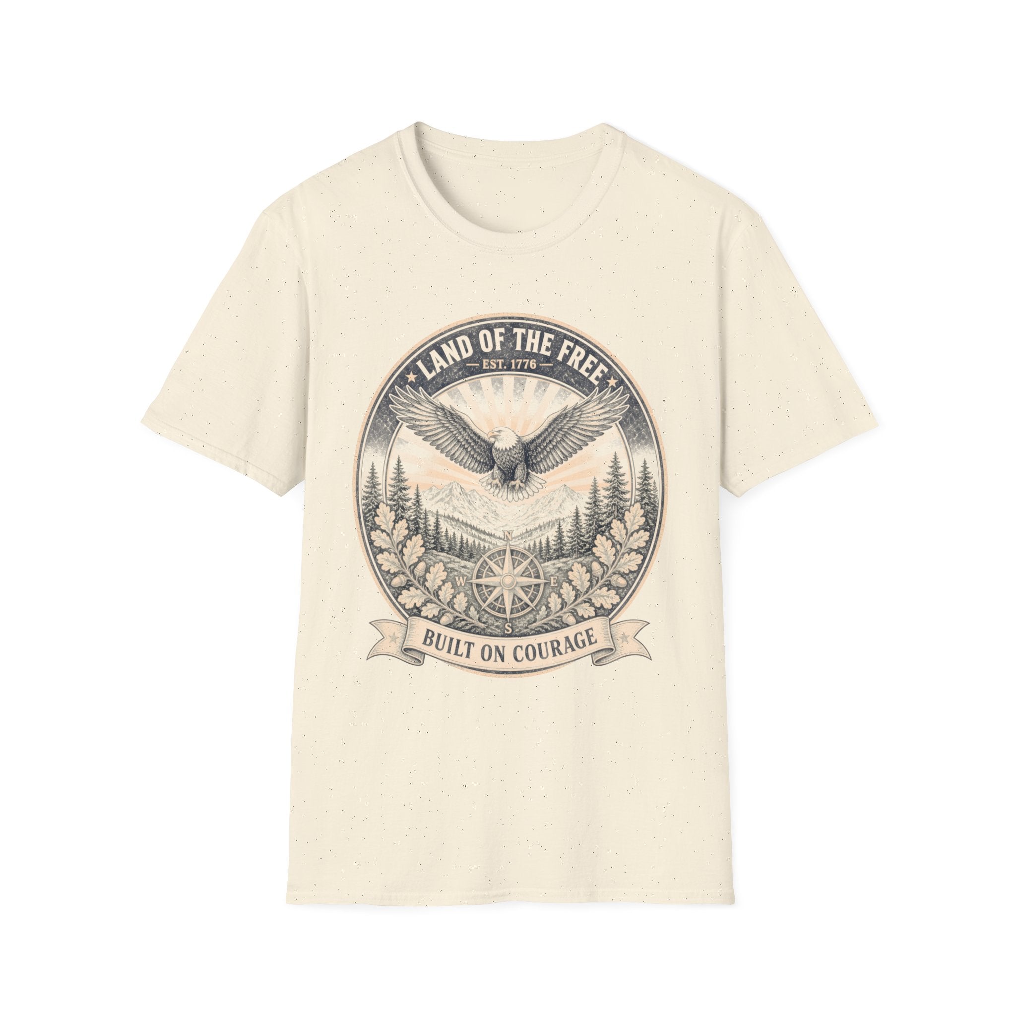 T-Shirt — "Land of the Free" Eagle Vintage Graphic Tee