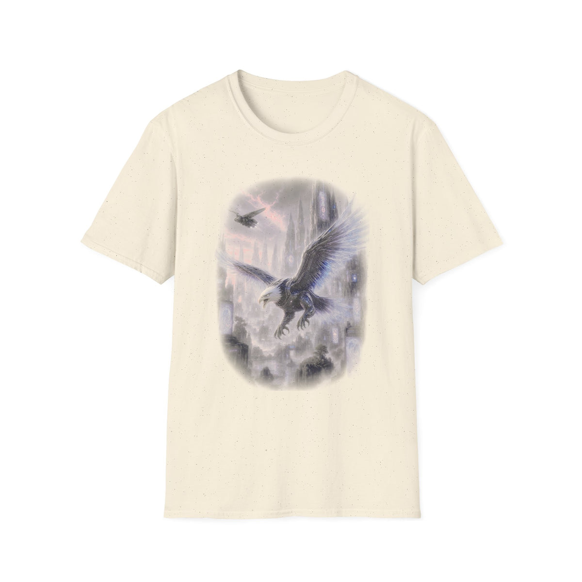 Raven Moon T-Shirt — Mystical Electric Eagle Graphic Tee