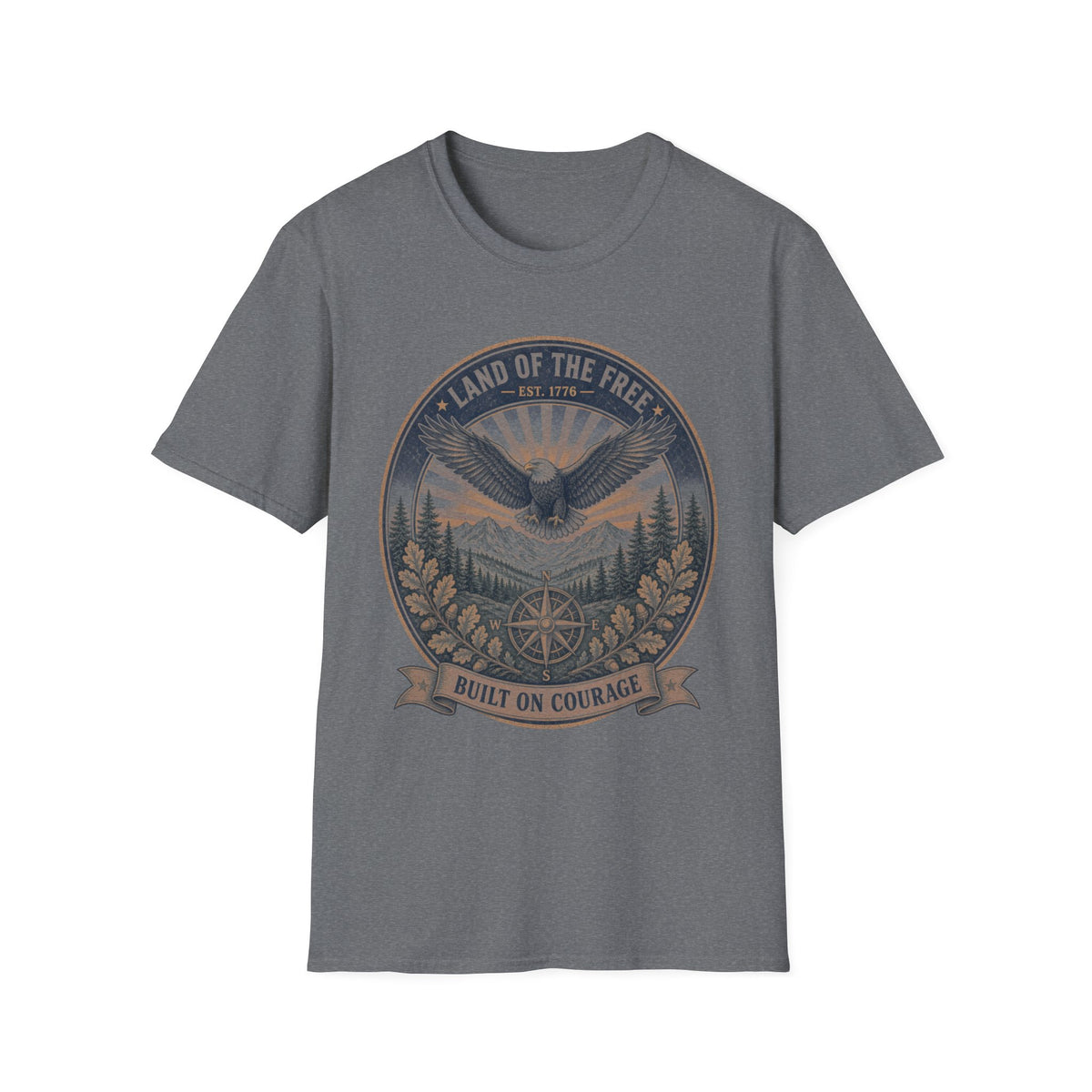 T-Shirt — "Land of the Free" Eagle Vintage Graphic Tee