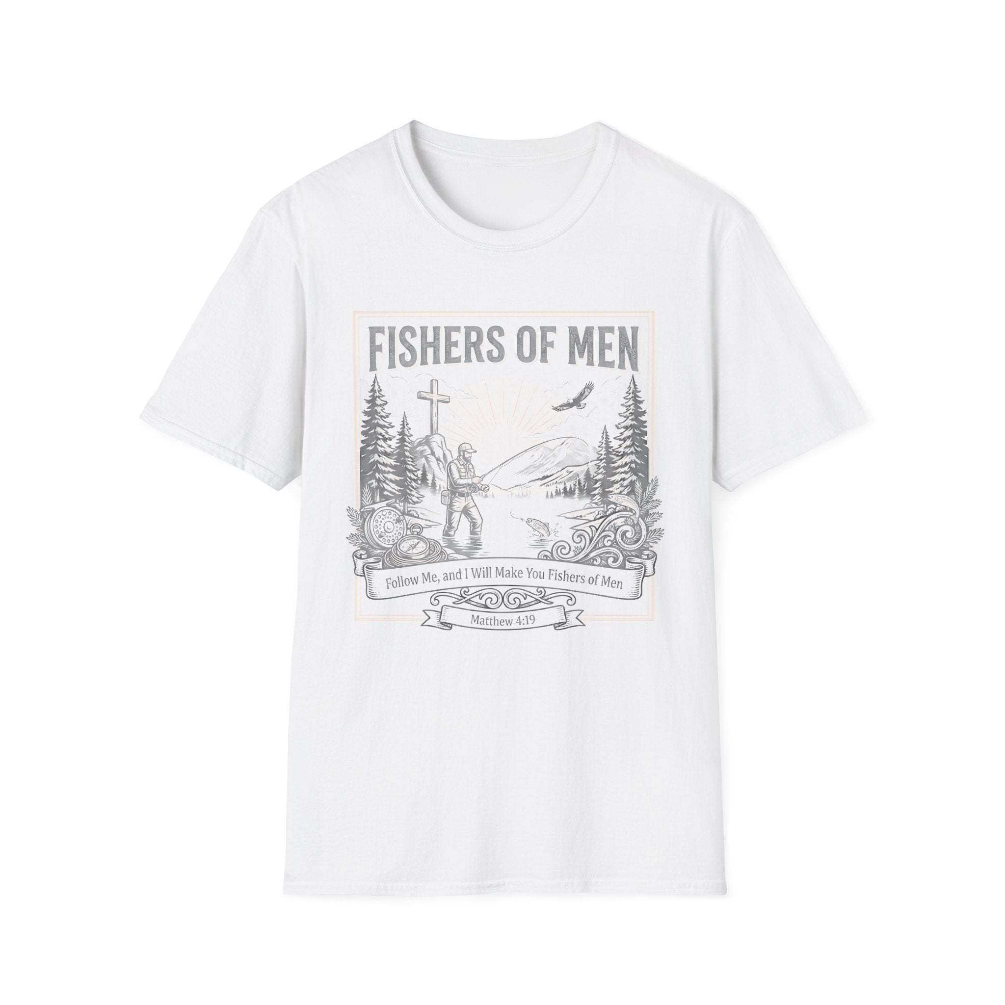 Fishers of Men T-Shirt — Christian Fishing Faith Graphic Tee