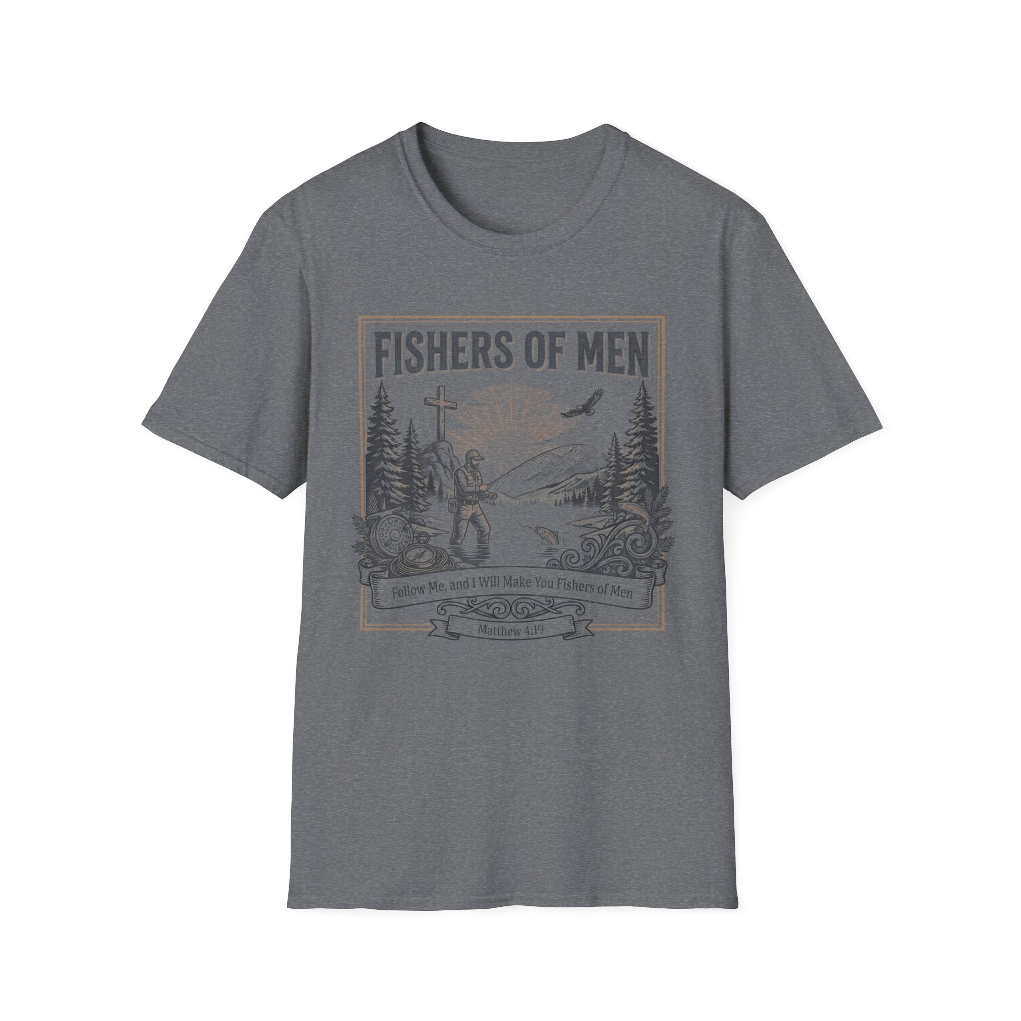 Fishers of Men T-Shirt — Christian Fishing Faith Graphic Tee