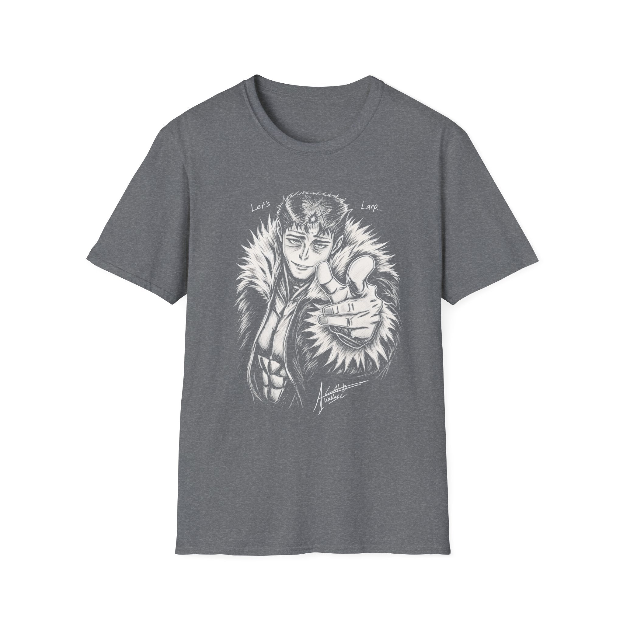 'Let's Larp' Anime Character T-Shirt - Creator Art