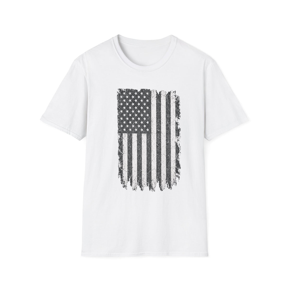 Distressed American Flag T‑Shirt — Vintage Grunge USA Graphic Tee
