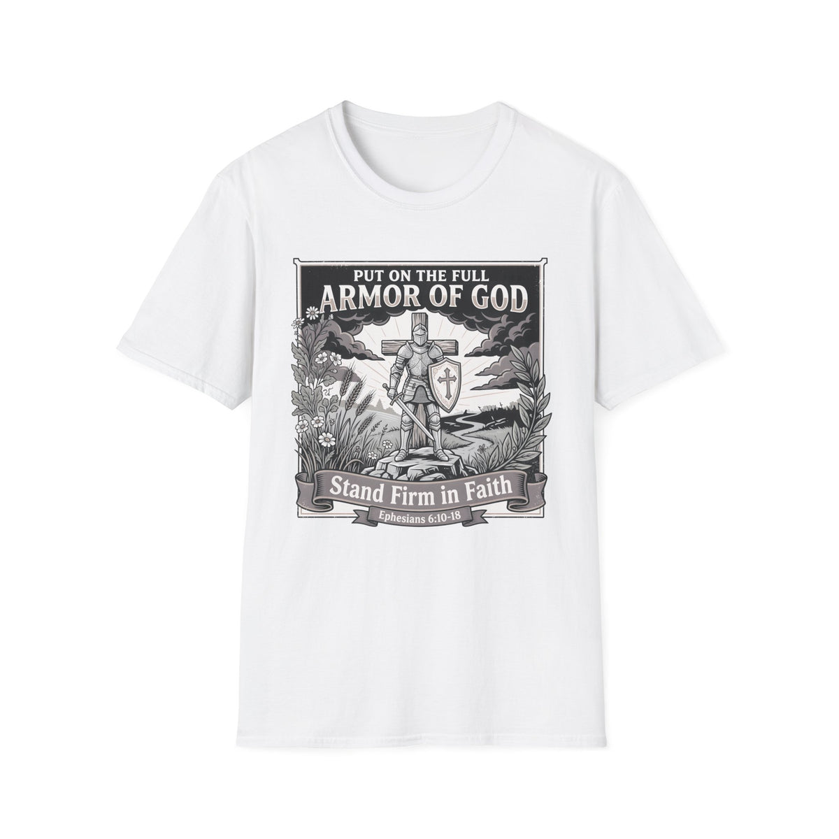 Armor of God T-Shirt — 'Put On The Full Armor of God' Christian Faith Tee