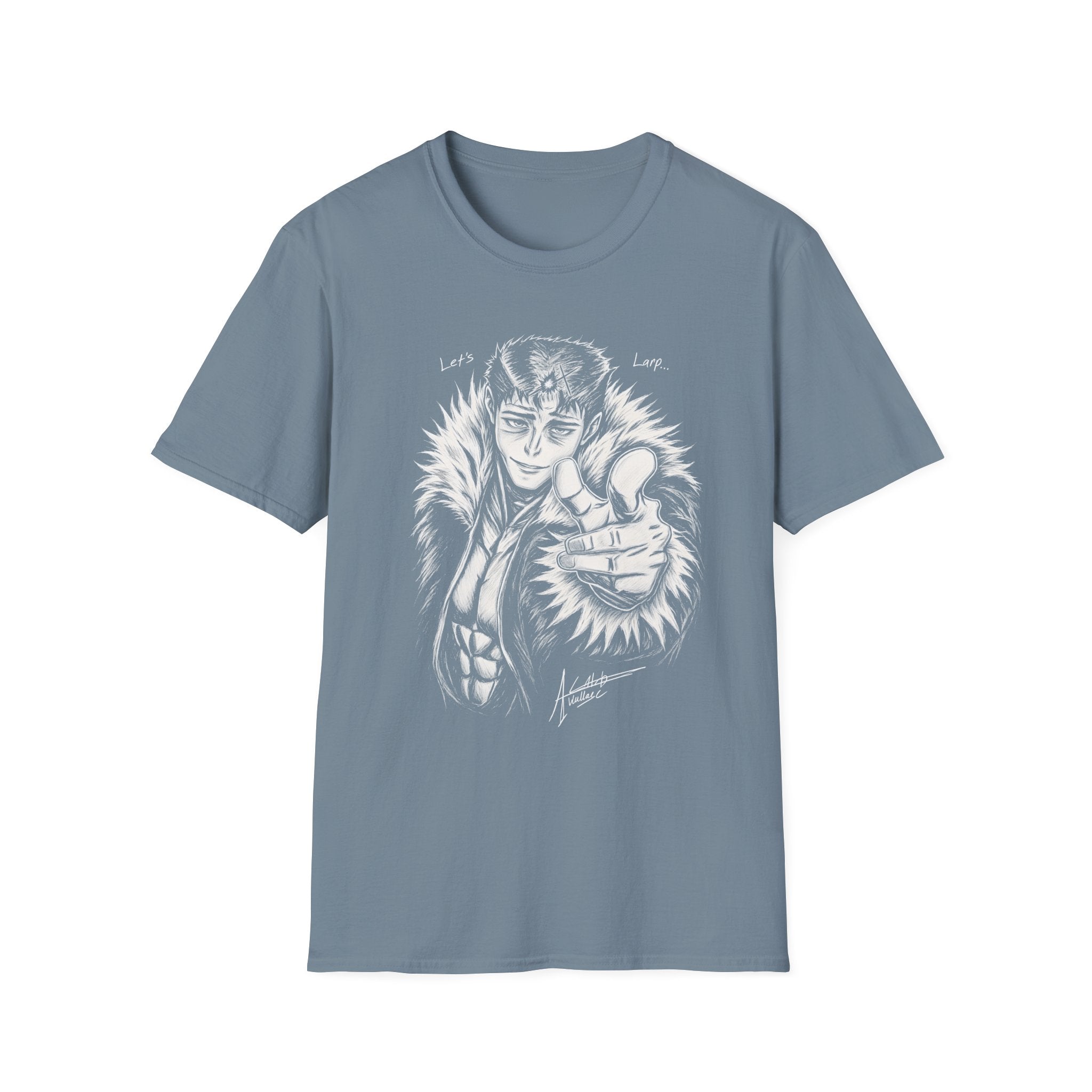 'Let's Larp' Anime Character T-Shirt - Creator Art