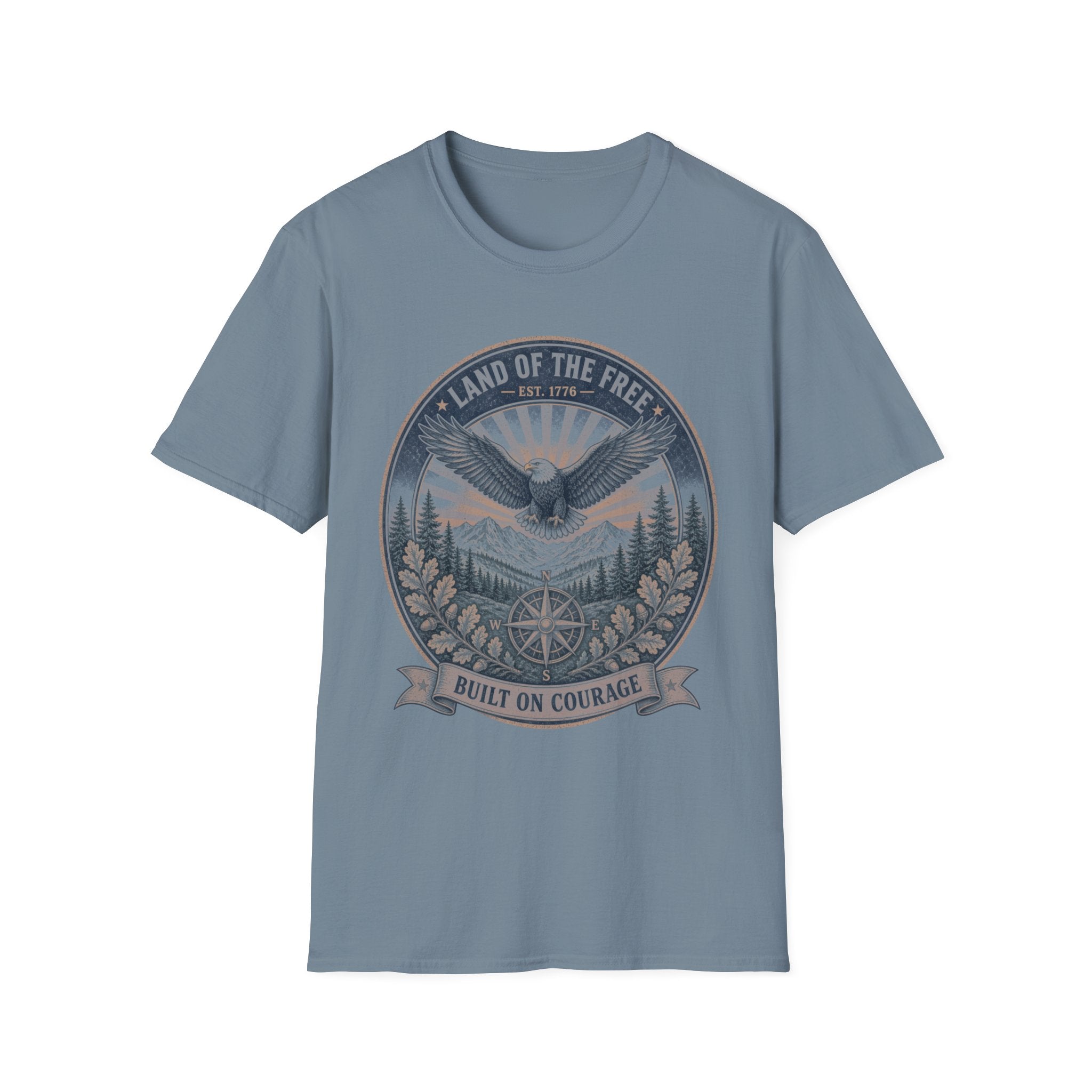 T-Shirt — "Land of the Free" Eagle Vintage Graphic Tee
