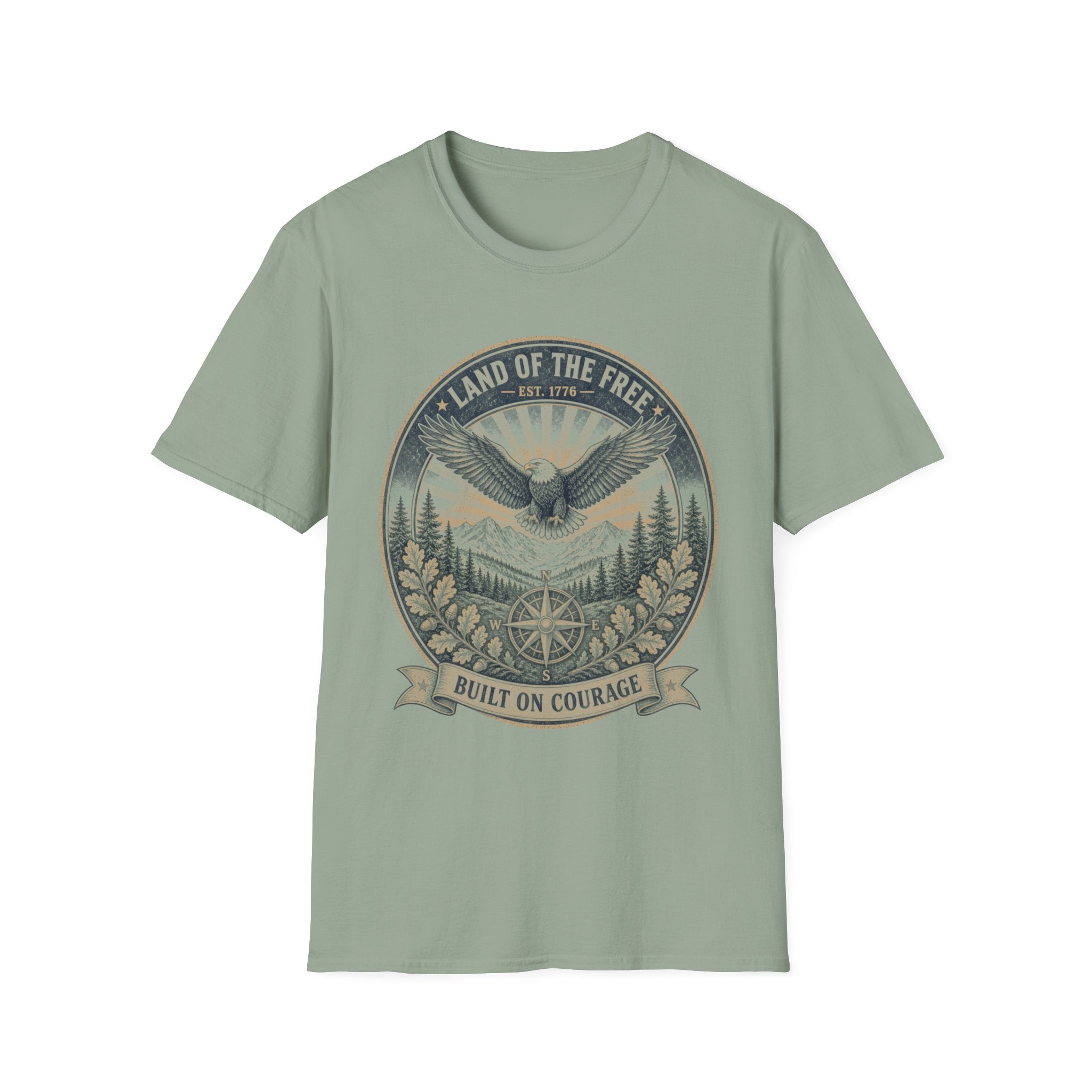 T-Shirt — "Land of the Free" Eagle Vintage Graphic Tee