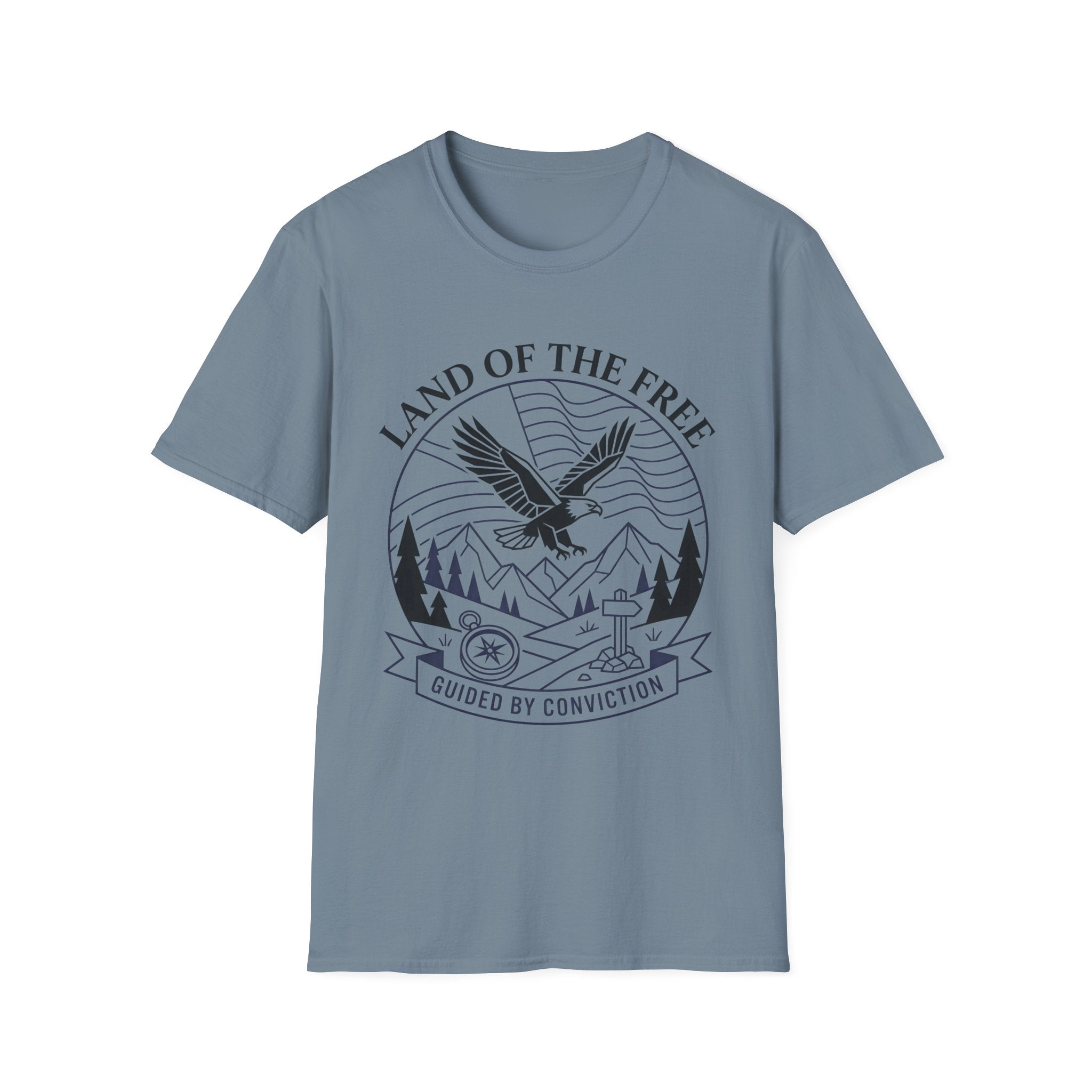Land of the Free Eagle T-Shirt — Patriotic American Graphic Tee