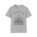 Steadfast & Sure Cross T-Shirt — Lamentations 3:22 Christian Faith Tee