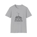 Christian Cross T‑Shirt - "Not By My Strength" Inspirational Faith Tee