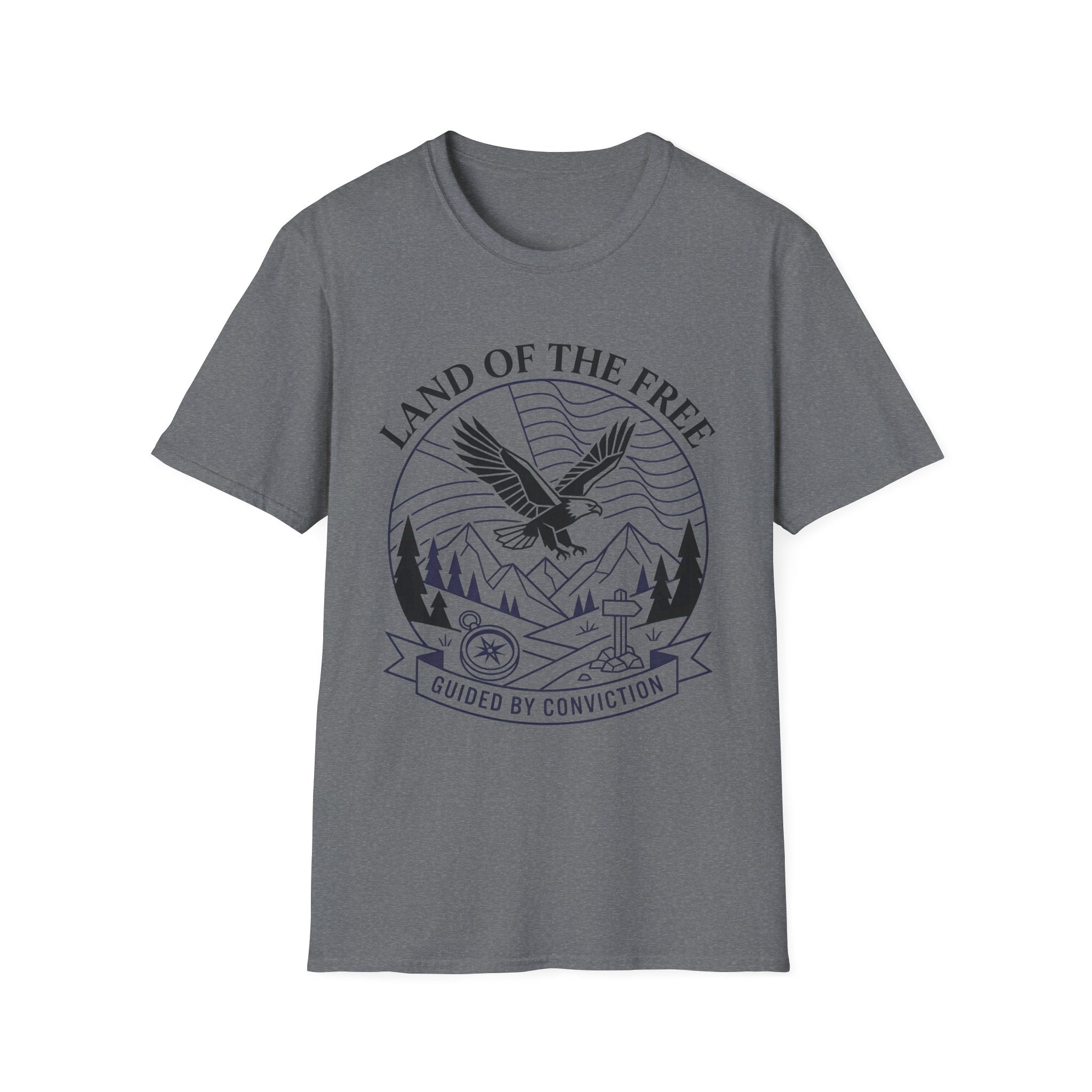 Land of the Free Eagle T-Shirt — Patriotic American Graphic Tee