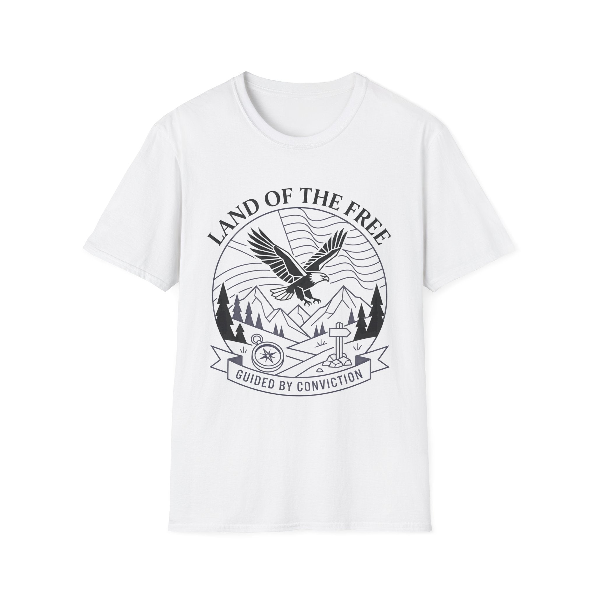 Land of the Free Eagle T-Shirt — Patriotic American Graphic Tee