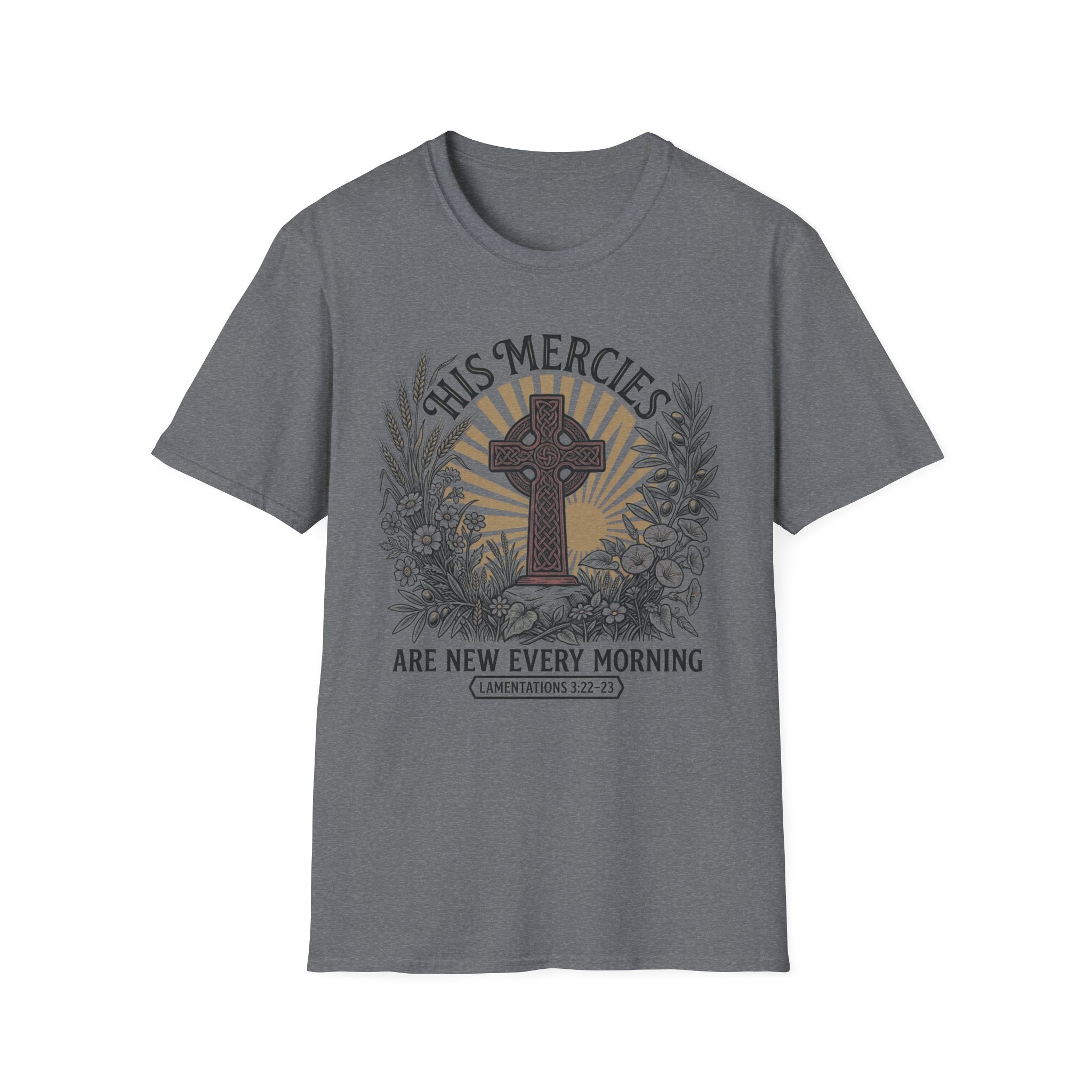 His Mercies T-Shirt — "His Mercies Are New Every Morning" Christian Faith Tee
