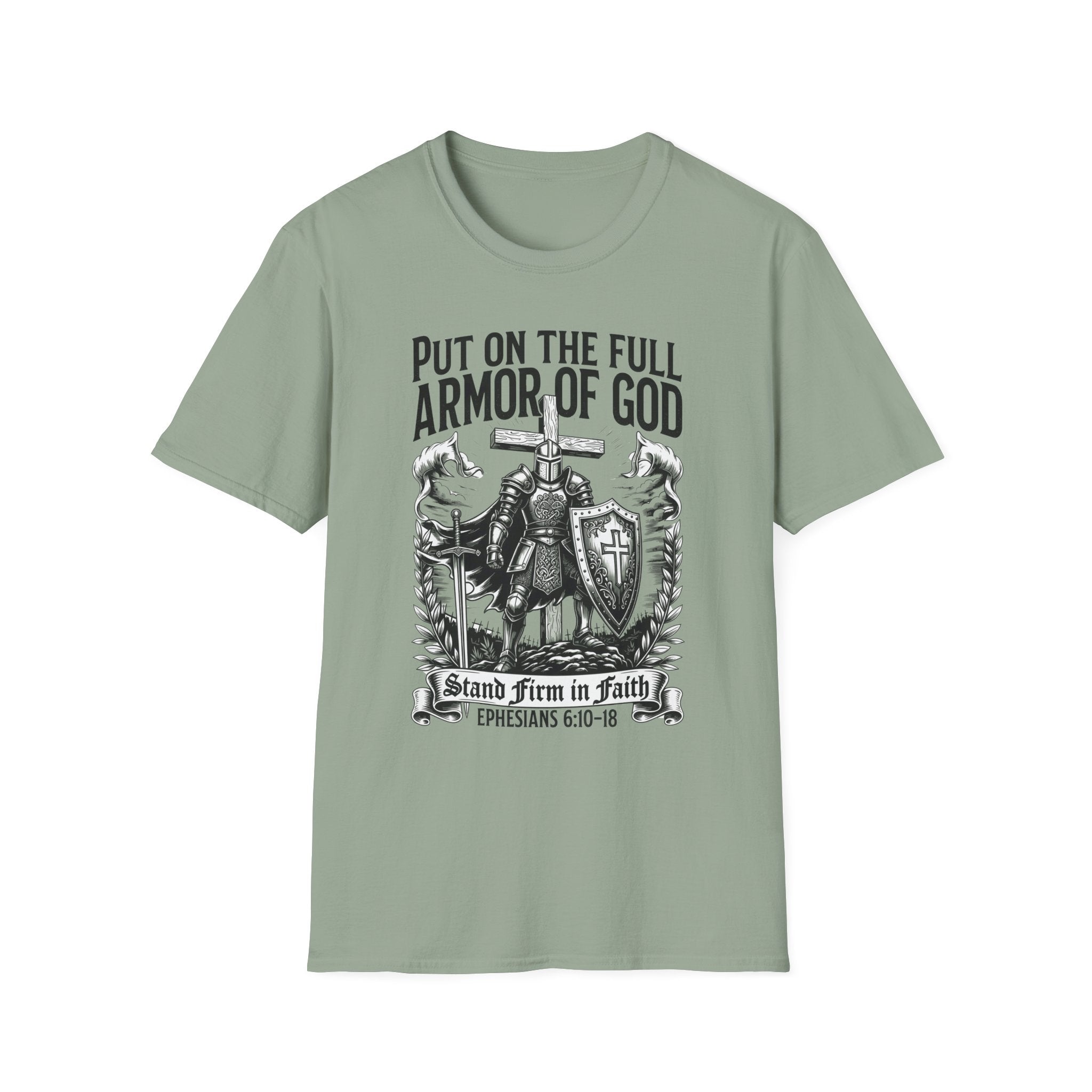 Armor of God T-Shirt — 'Put On The Full Armor of God' Christian Faith Tee