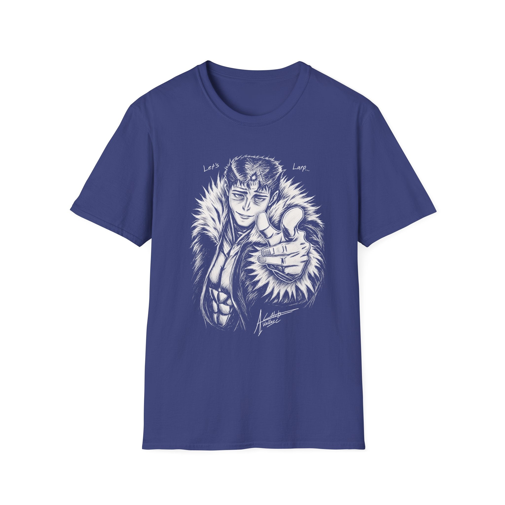 'Let's Larp' Anime Character T-Shirt - Creator Art