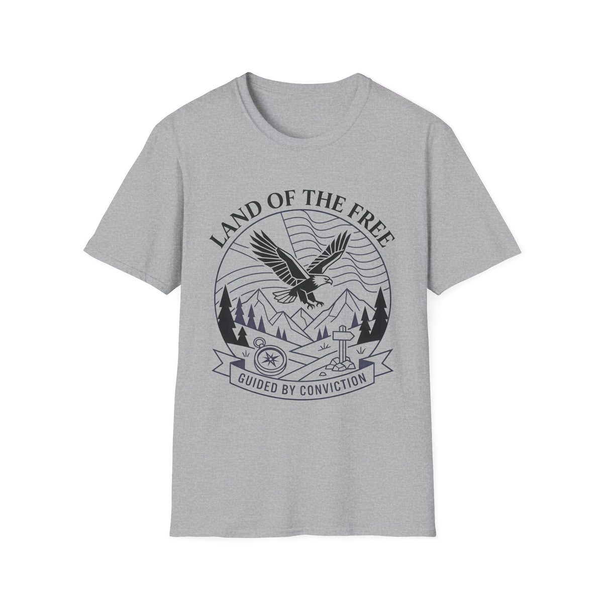 Land of the Free Eagle T-Shirt — Patriotic American Graphic Tee