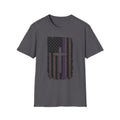 Thin Purple Line American Flag T-Shirt — Faith-Based Security Personnel Support Tee