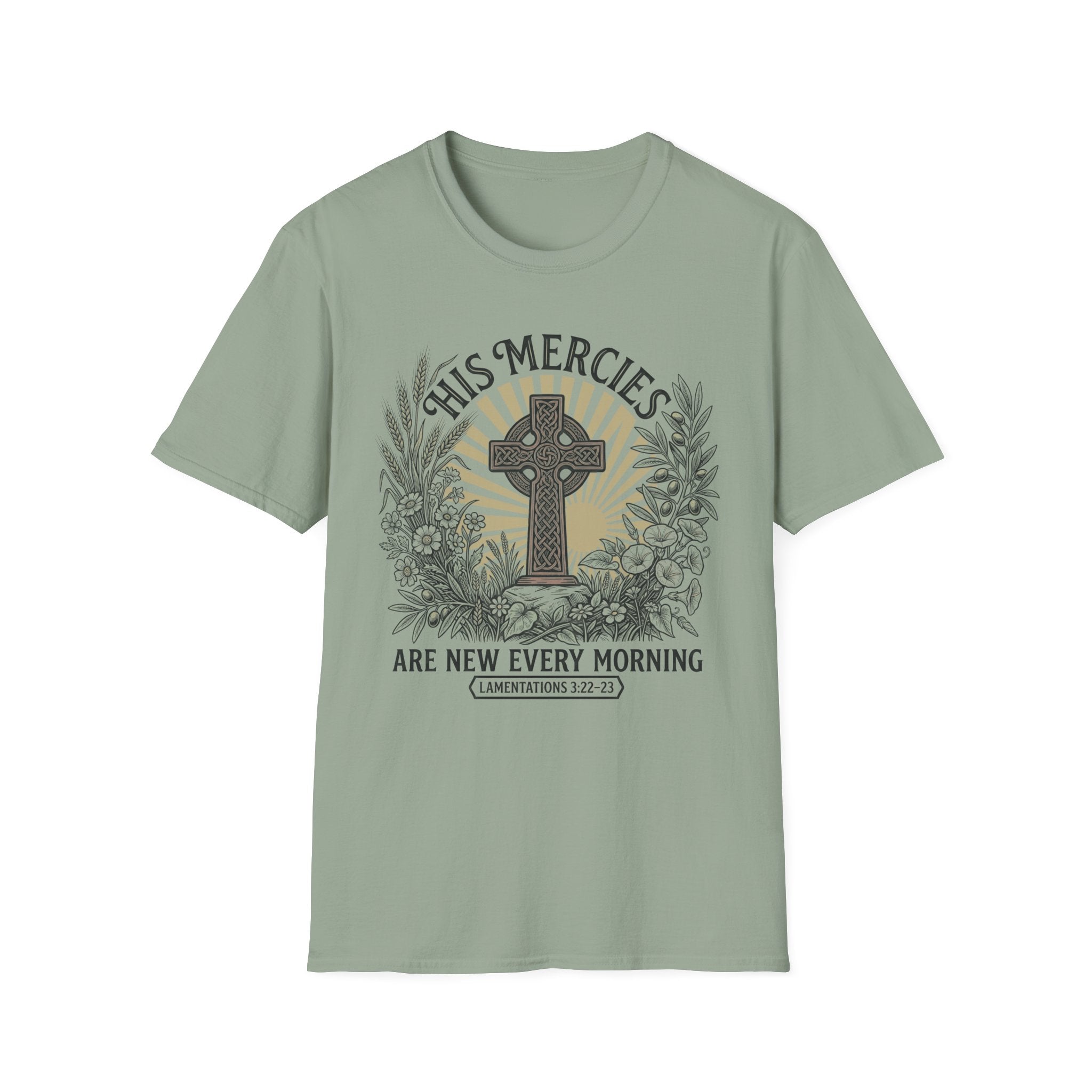 His Mercies T-Shirt — "His Mercies Are New Every Morning" Christian Faith Tee