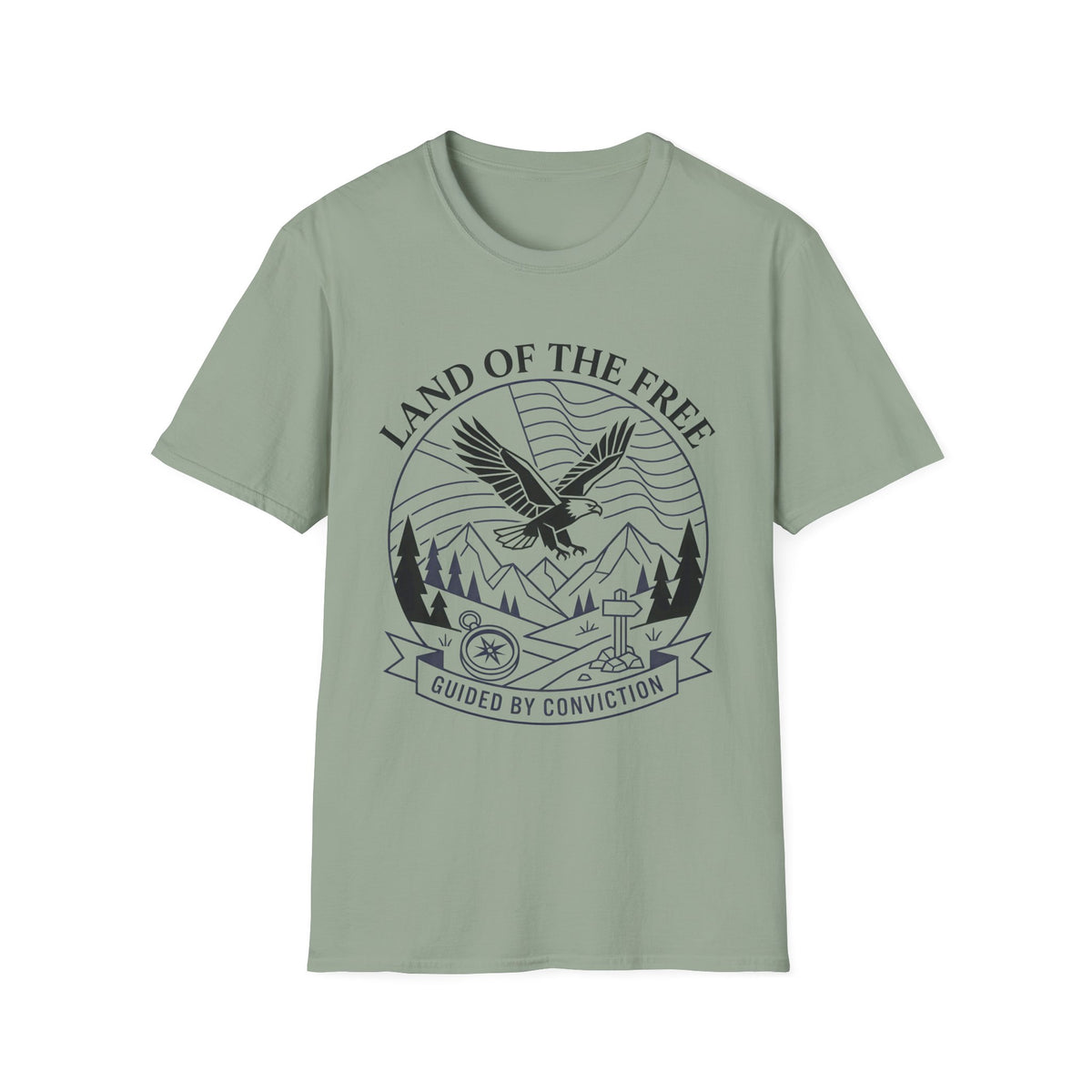 Land of the Free Eagle T-Shirt — Patriotic American Graphic Tee