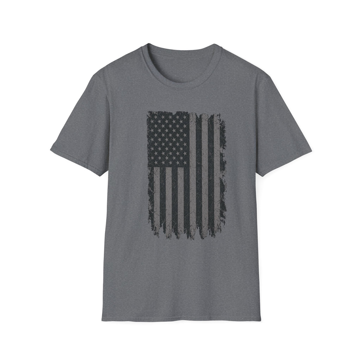 Distressed American Flag T‑Shirt — Vintage Grunge USA Graphic Tee