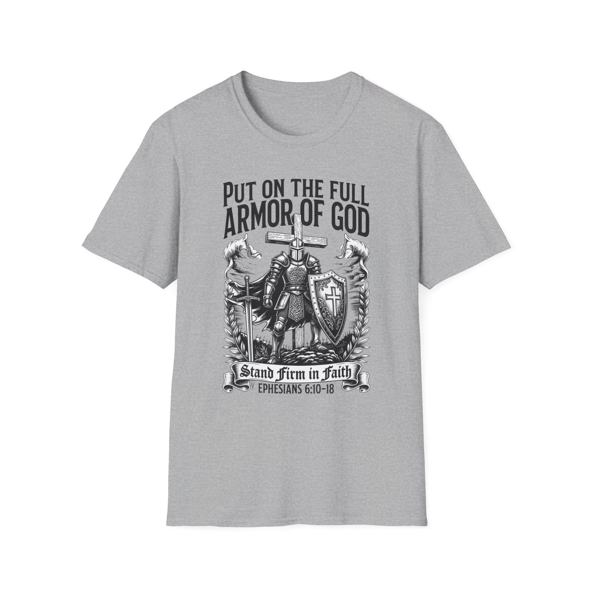 Armor of God T-Shirt — 'Put On The Full Armor of God' Christian Faith Tee