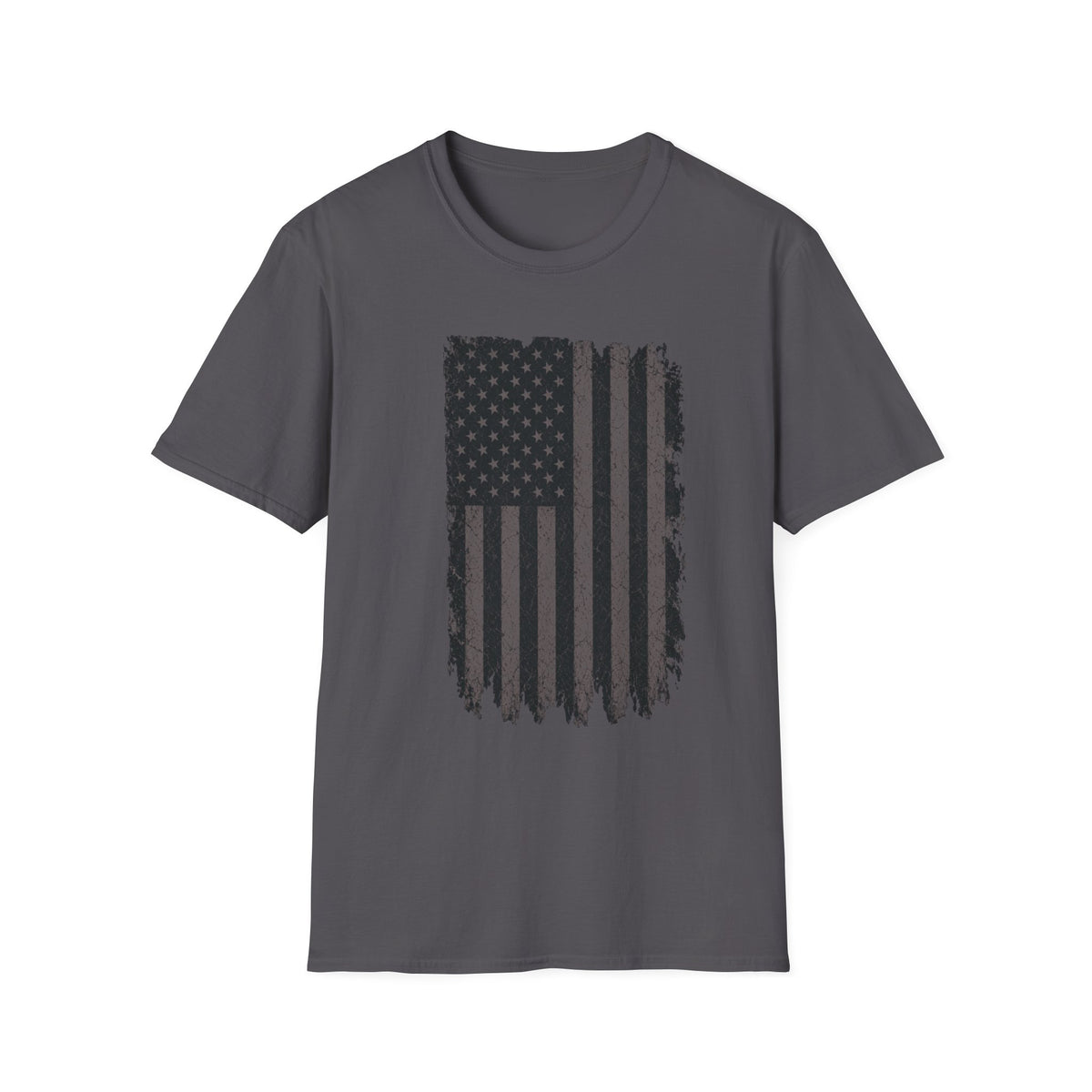 Distressed American Flag T‑Shirt — Vintage Grunge USA Graphic Tee