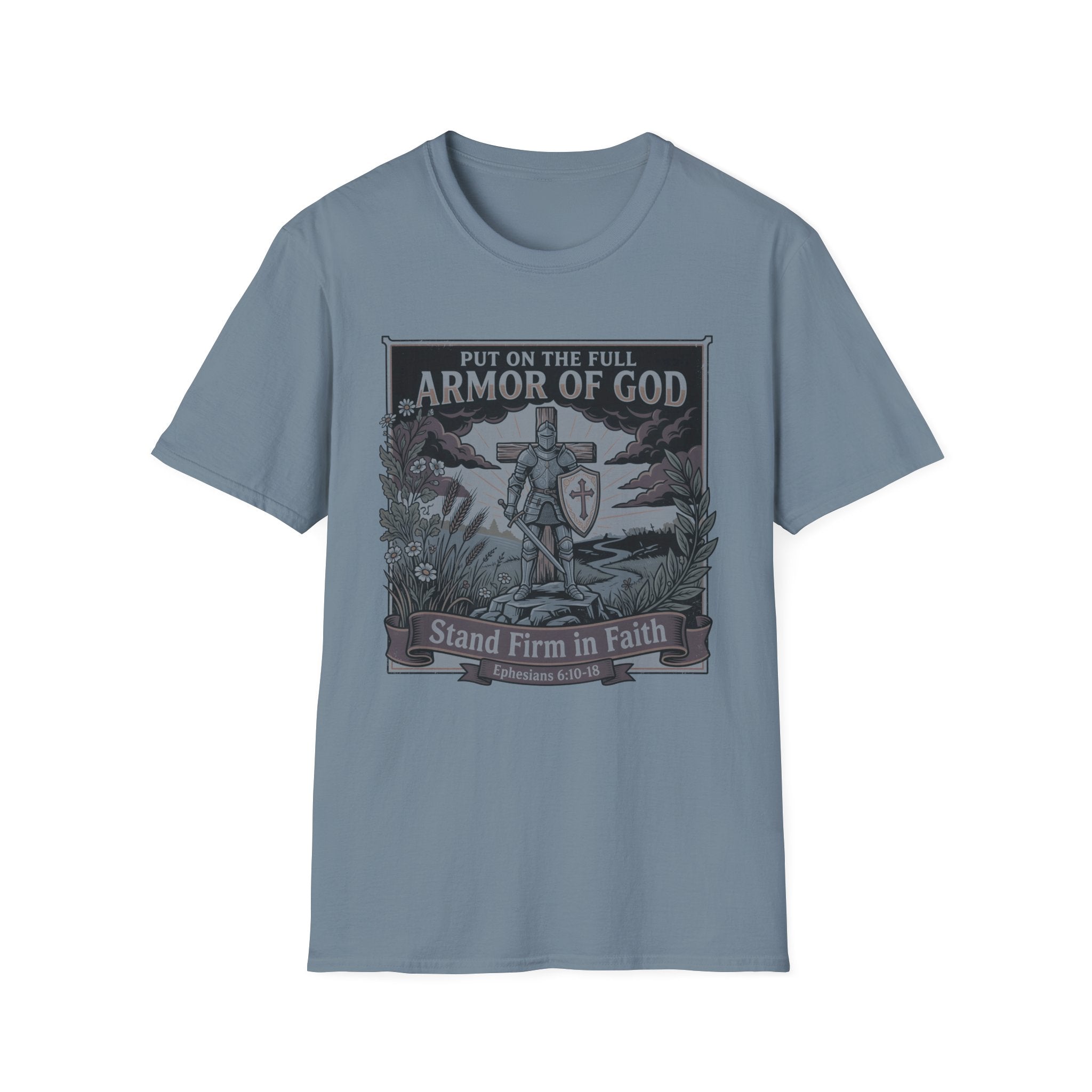 Armor of God T-Shirt — 'Put On The Full Armor of God' Christian Faith Tee