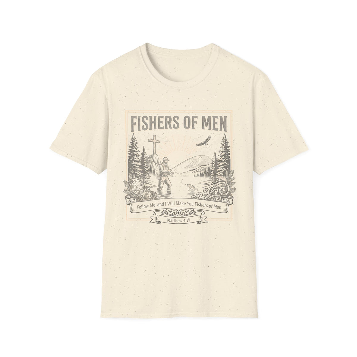 Fishers of Men T-Shirt — Christian Fishing Faith Graphic Tee