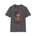 Christian Flag Cross T-Shirt — These Colors Don’t Run Inspirational Faith Tee