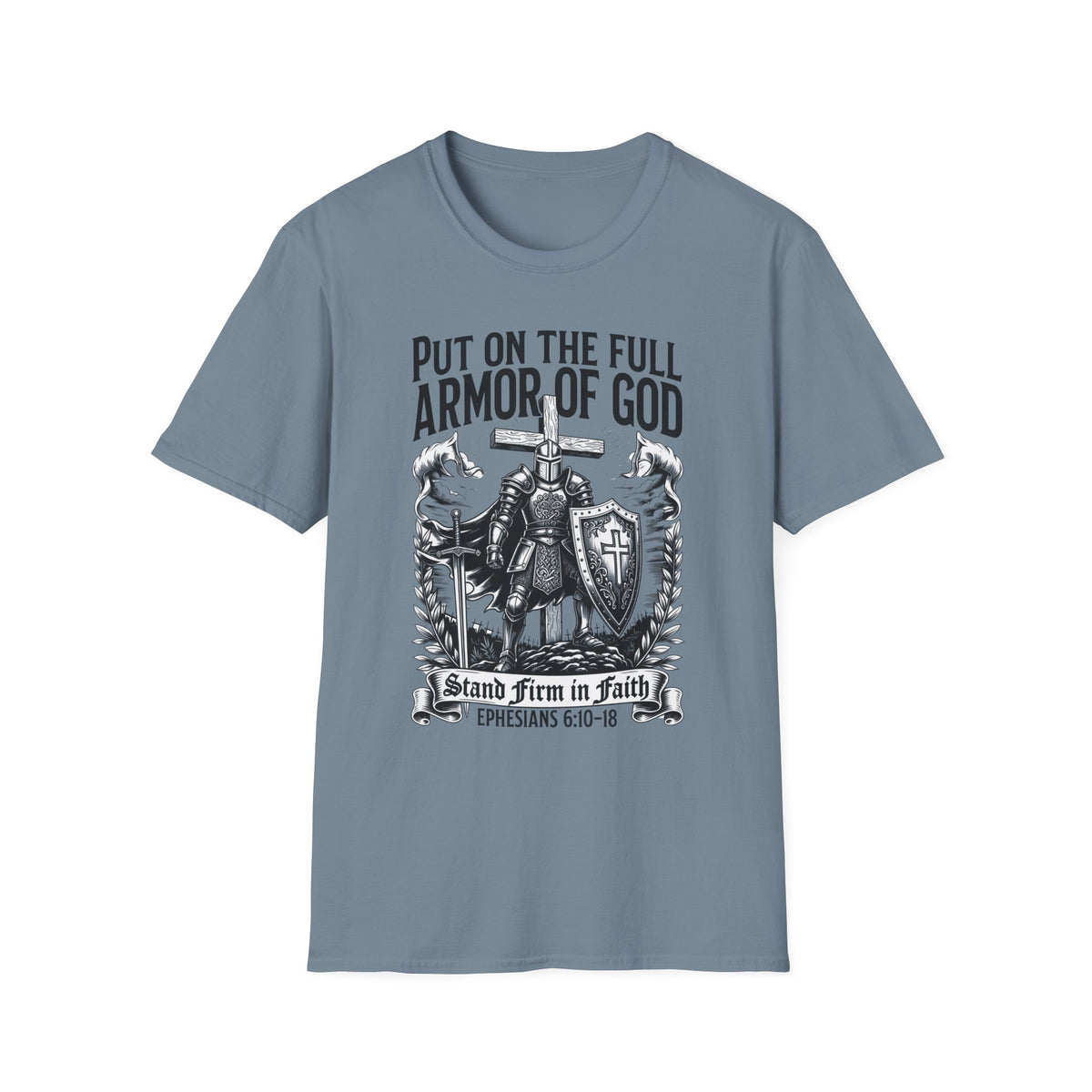 Armor of God T-Shirt — 'Put On The Full Armor of God' Christian Faith Tee