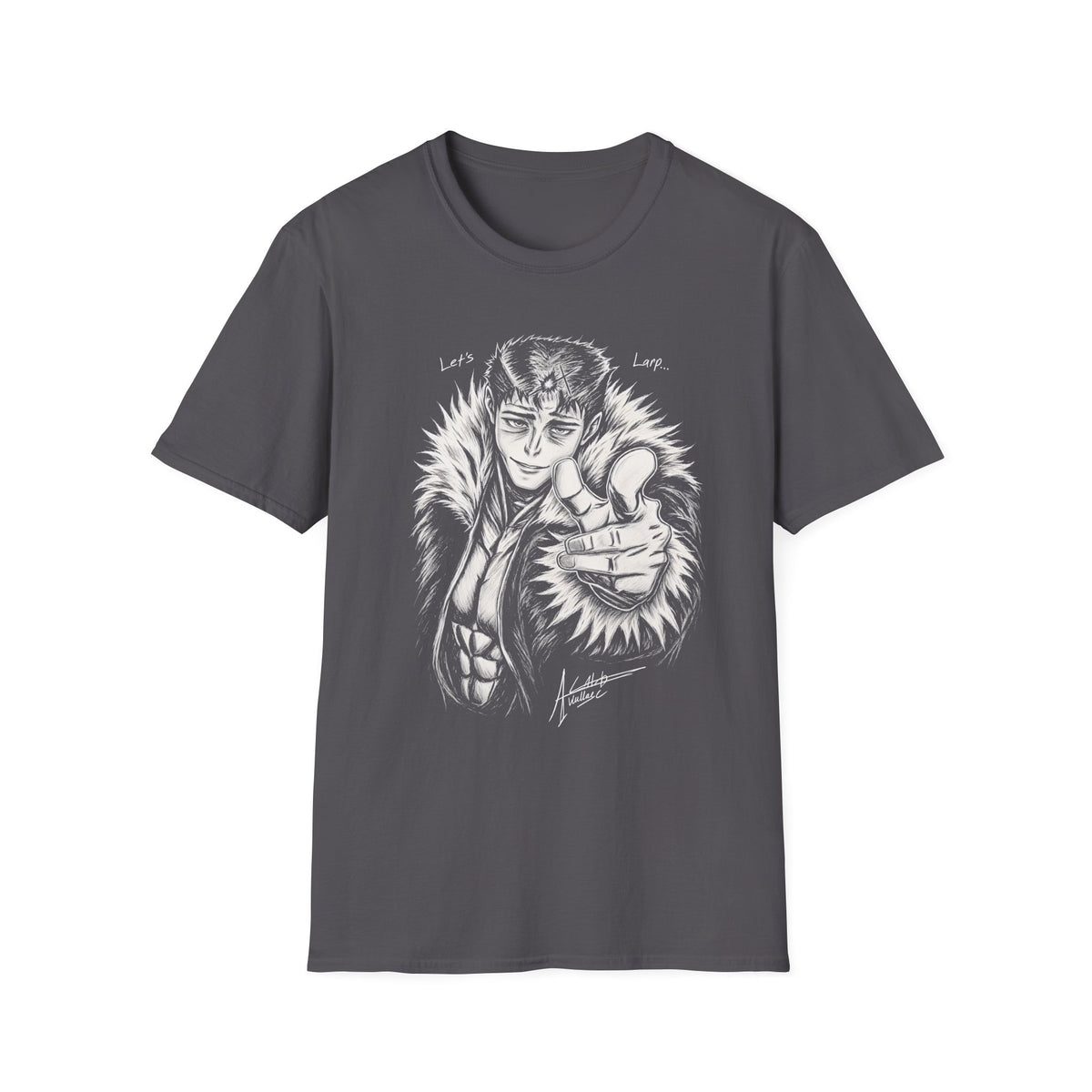 'Let's Larp' Anime Character T-Shirt - Creator Art