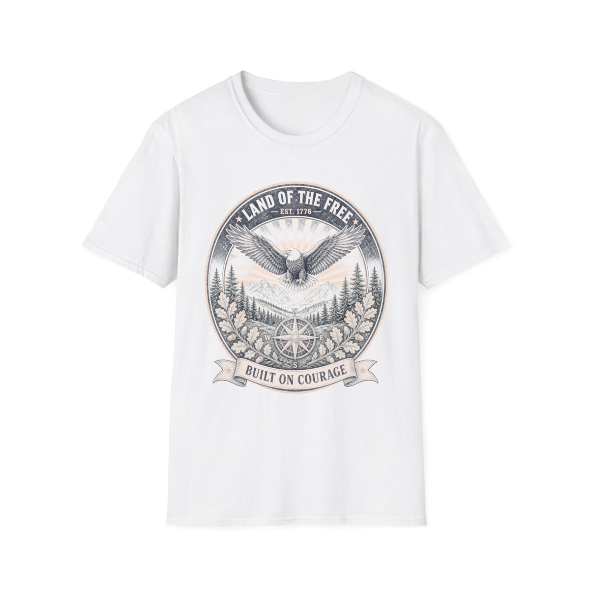 T-Shirt — "Land of the Free" Eagle Vintage Graphic Tee