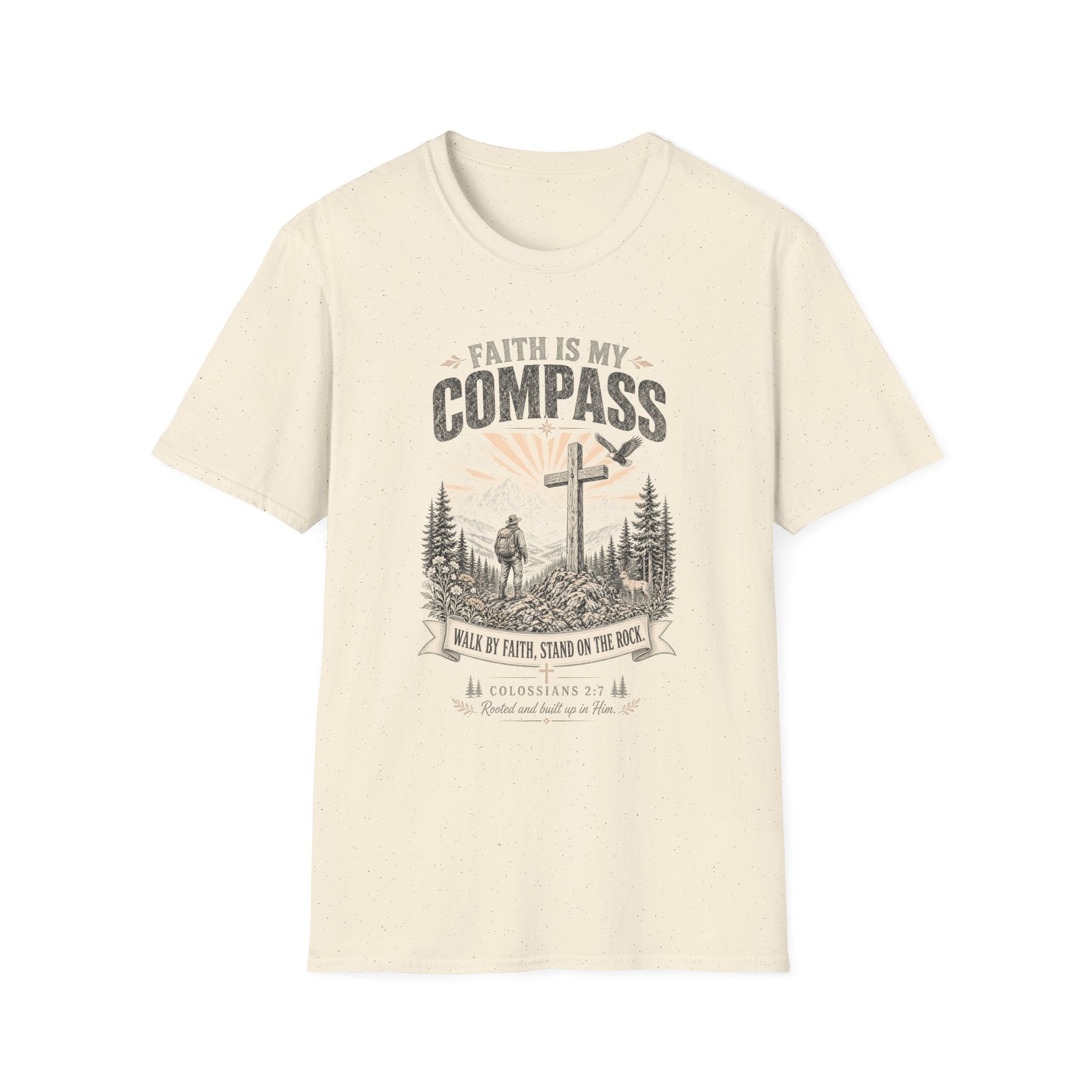 Faith Is My Compass T-Shirt — Christian Inspirational Graphic Tee