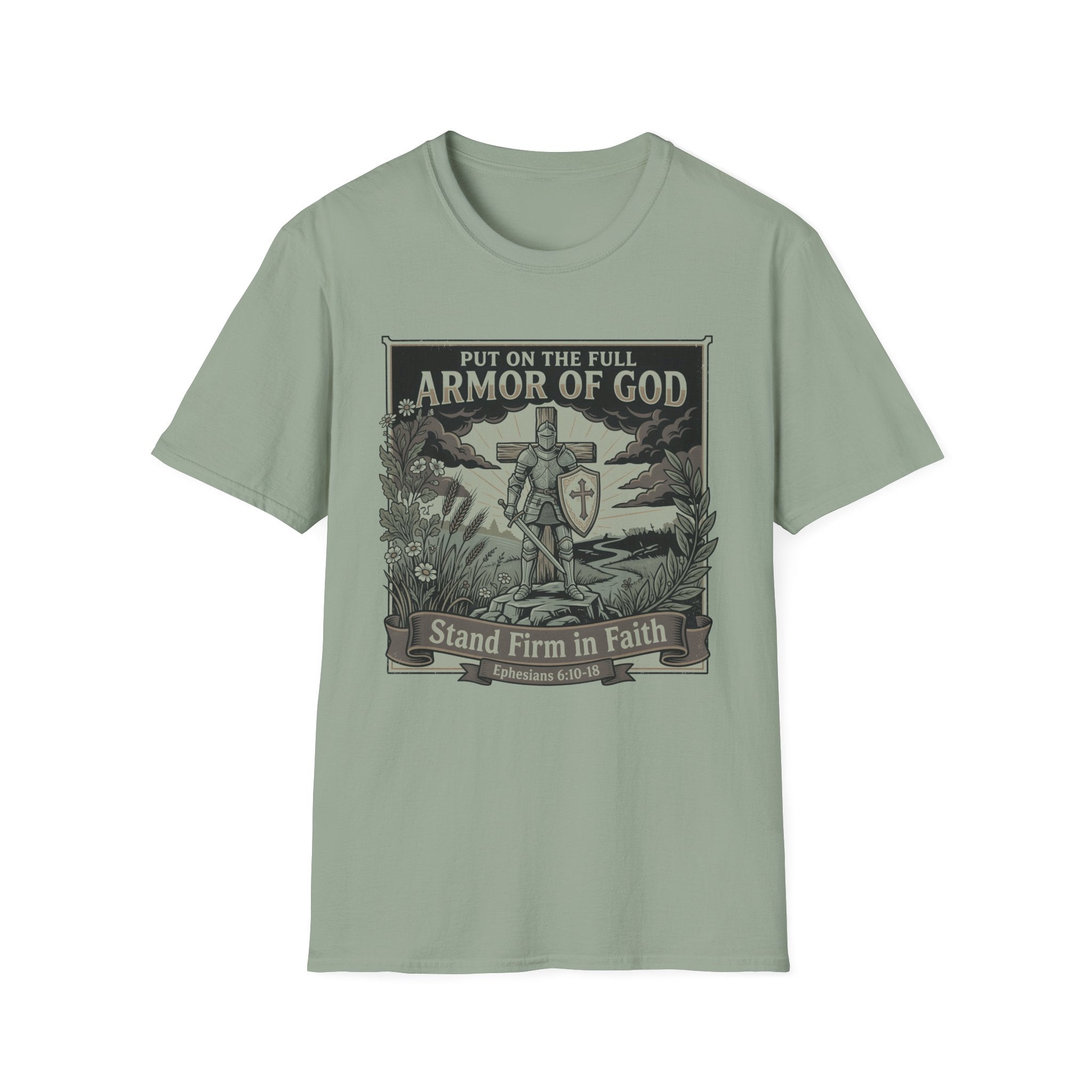 Armor of God T-Shirt — 'Put On The Full Armor of God' Christian Faith Tee