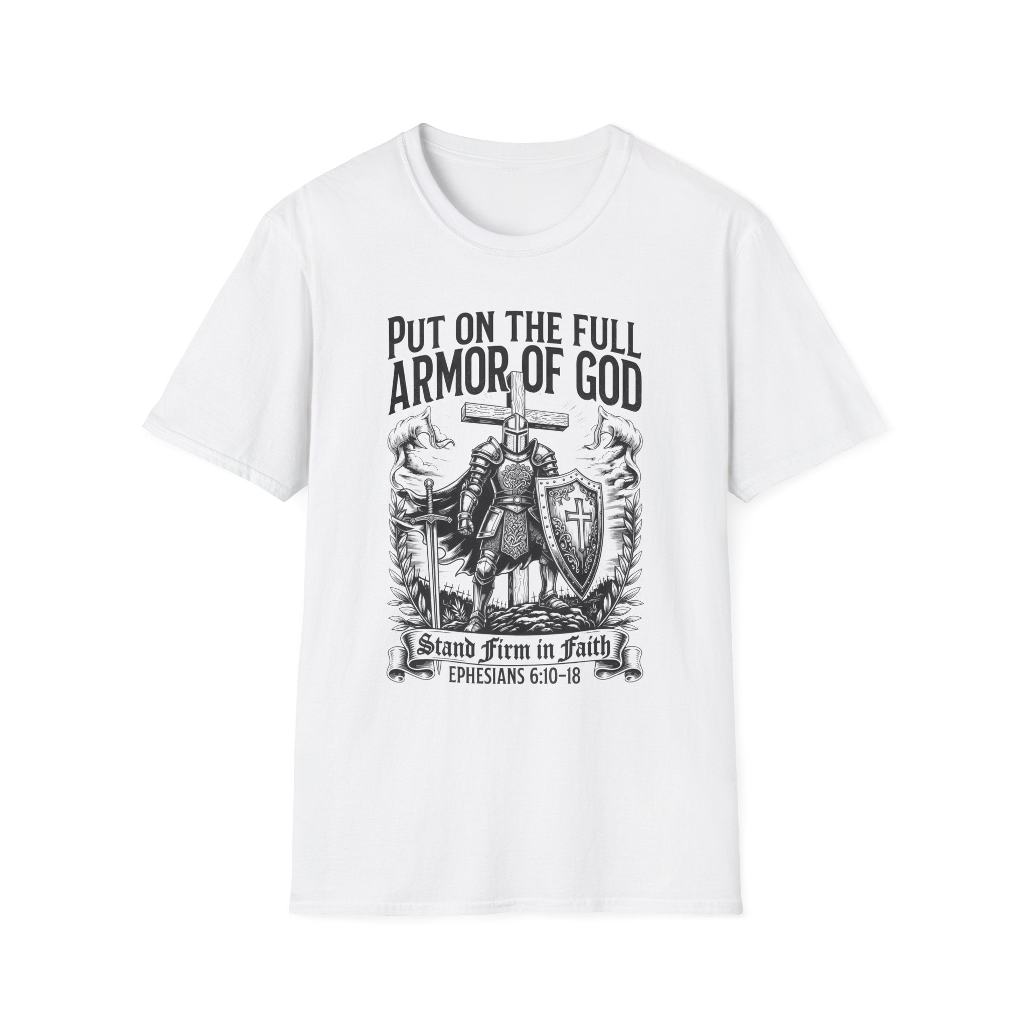 Armor of God T-Shirt — 'Put On The Full Armor of God' Christian Faith Tee